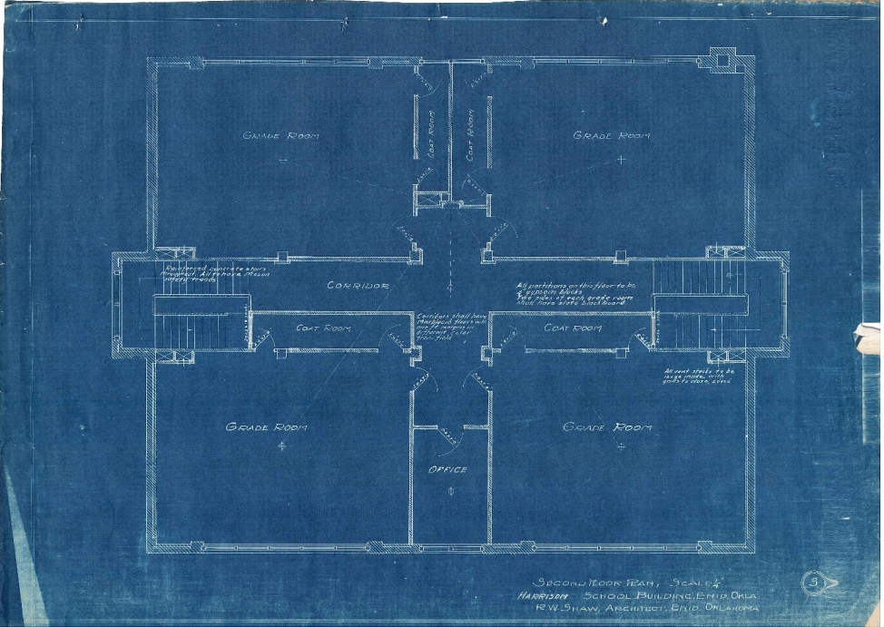Architectural Plans 1919 Second Floor