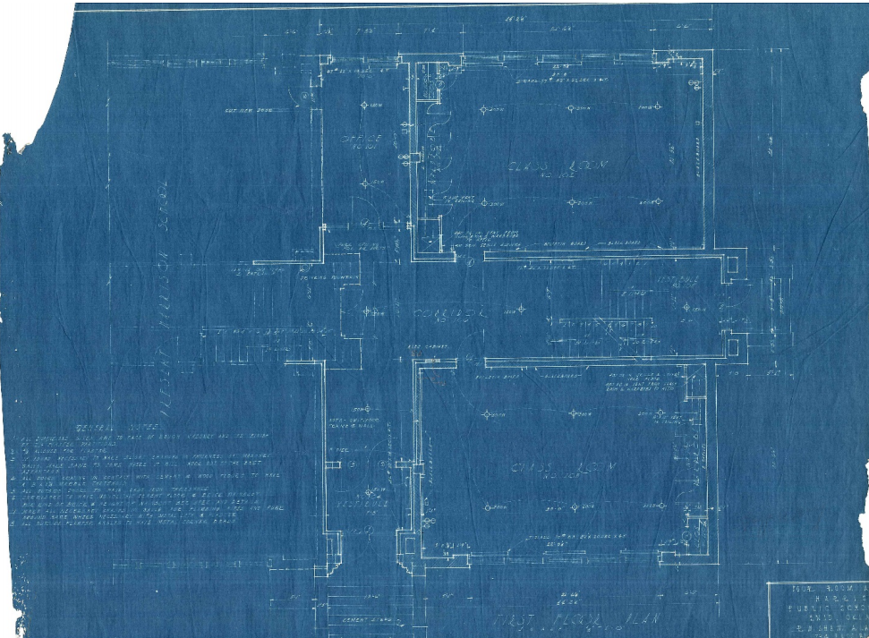 Architectural Plans 1937 Addition First Floor