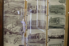 Post Office, Poteau, OK, Pictures of construction on display in lobby