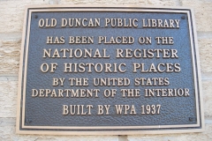 Duncan-Public-Library-NRHP-Plaque