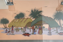 Mural in front counter area
